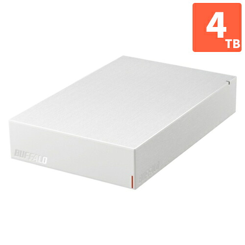 バッファロー BUFFALO HD-LE4U3-WB ホワイト 「みまもり合図 for AV」搭載 HDD 4TB HDLE4U3WB|イーベストPC・家電館