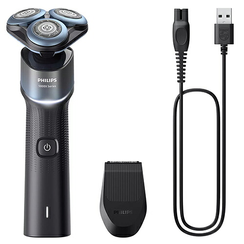 フィリップス PHILIPS X5006/05 ｱｸｱﾌﾞﾙｰ/ﾌﾞﾗｯｸ Shaver series 5000X 回転式 ｳｪｯﾄ&ﾄﾞﾗｲ電気ｼｪｰﾊﾞｰ X500605｜イーベストPC・家電館