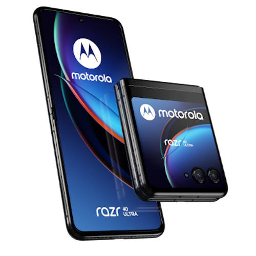 モトローラ MOTOROLA motorola razr 40 ultra 6.9+3.6型 8GB/256GB インフィニットブラック SIMフリースマートフォン PAX40020JP フリップ 折りたたみ PAX40020JP