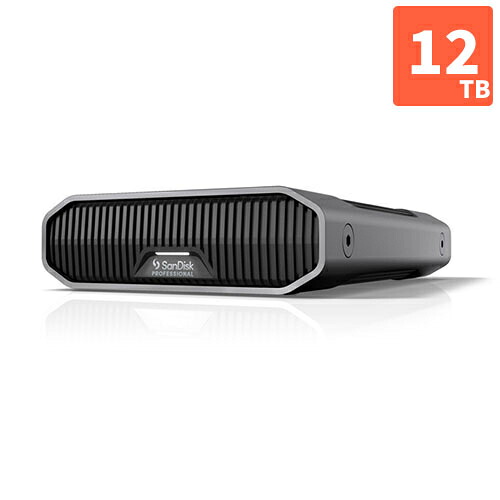 SanDisk Professional SDPHF1A-012T-SBAAD 外付けHDD G-DRIVE 12TB USB 3.2 Gen2 USB3.0 SDPHF1A012TSB|イーベストPC・家電館