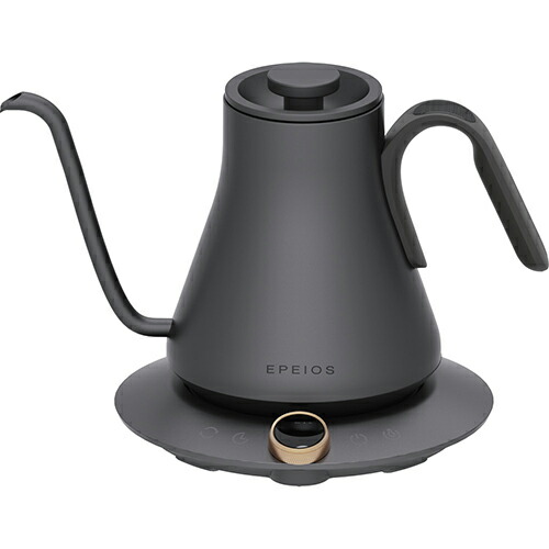 【長期5年保証付】エペイオス EPEIOS エペイオス ドリップケトル ブラック 900ml EPCP001BK