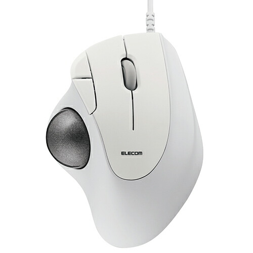 エレコム ELECOM M-IT10URWH ホワイト トラックボール マウス 有線 5ボタン 人工ルビーユニット IST MIT10URWH
