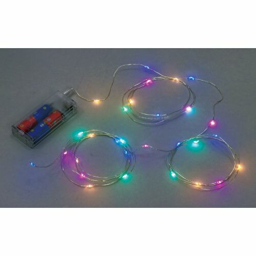 アーテック 点滅パステルイルミネーションライト 47417 LEDイルミネーションライト　カラフル　点滅タイプ　電飾　装飾　銅線　ワイヤータイプ　電池式　イベント画像