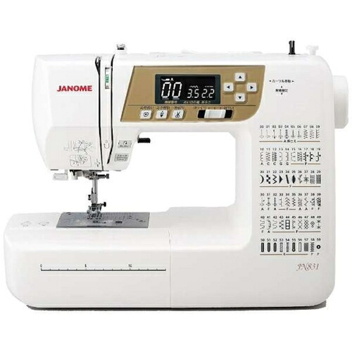 【長期保証付】【対象ショップ限定 先着1000円OFFクーポン】ジャノメ janome JN831 コンピュータミシン フットコントローラー付 JN831