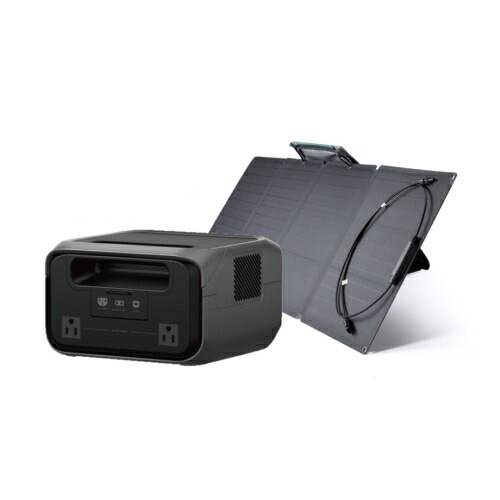 エコフロー EcoFlow EcoFlow RIVER 3 Plus(290) 容量286Wh EFRIVER3Plus-JP-CBOX + EcoFlow 110Wソーラーパネル EcoFlow専用セット 6418