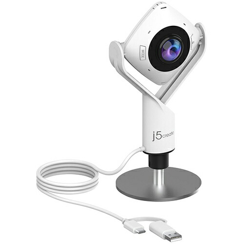 j5create ジェイファイブ クリエイト JVCU360 ホワイト USB ミーティングWebカメラ JVCU360
