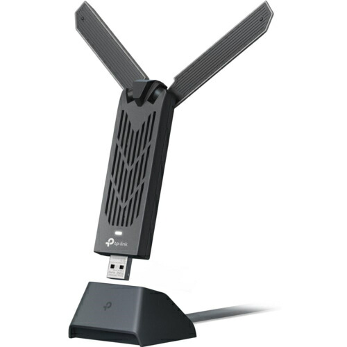 TP-Link ティーピーリンク Archer TBE400UH BE6500 ハイパワーUSB Wi-Fi 7子機 高性能トライバンドアンテナ USB 3.0ケーブル、台座付属 ARCHERTBE400UH