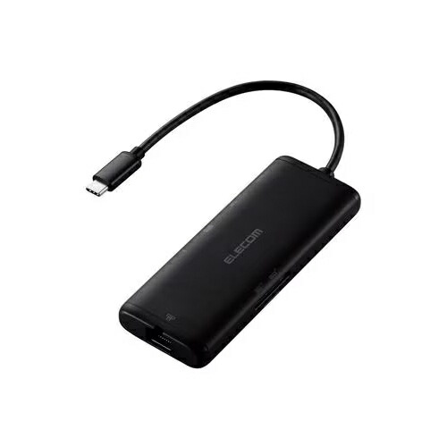 エレコム(ELECOM) DST-070BPBK ブラック ドッキングステーション USB-Aｘ2 USB-Cｘ1 USB PD対応
