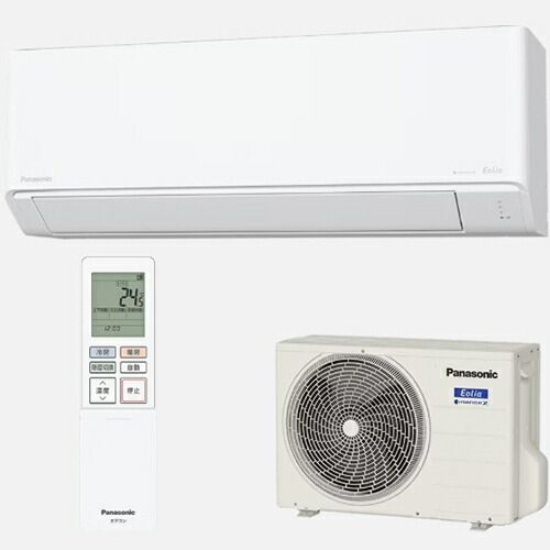 【長期保証付】パナソニック Panasonic エアコン 14畳用 標準工事費込み 4.0kW パナソニック エオリア CS-405DJ2-W クリスタルホワイト 電源200V CS405DJ2W