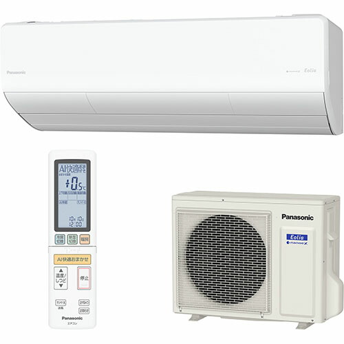 【標準工事費込】パナソニック Panasonic エアコン 8畳用 2.5kW パナソニック Eolia(エオリア) UXシリーズ CS-UX256D2-W クリスタルホワイト 電源200V CSUX256D2W