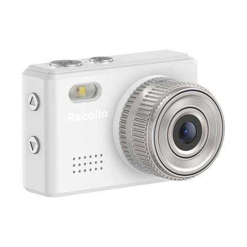 アイアールティー IRT-RCL01WH ホワイト Recollo 100万画素レトロミニデジタルカメラ わずか18g手のひらサイズ 写真・動画・録音・WEBカメラ IRTRCL01WH