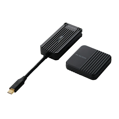 エレコム(ELECOM) DH-CW4K110BK ブラック USB Type-C ワイヤレスHDMI 送受信機セット 1080p/30m転送 無線化 アプリ不要 簡単接続|イーベストPC・家電館