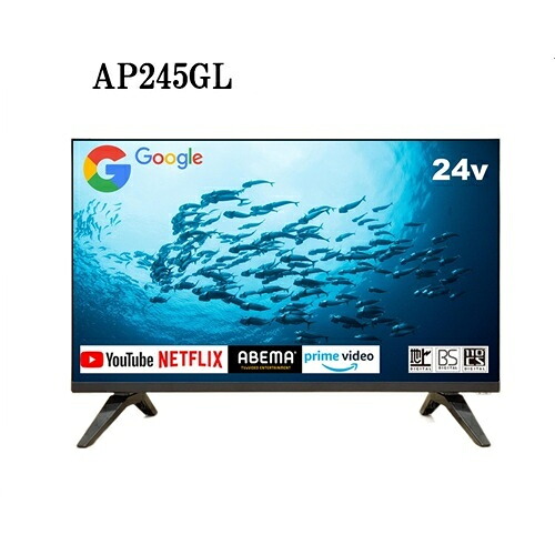 【設置＋リサイクル＋長期保証】APEX(ダイコーアペックス) AP245GL 24V型 ハイビジョン液晶テレビ HD Google TV