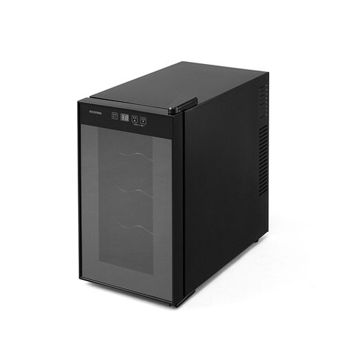 【長期保証付】アイリスオーヤマ Iris Ohyama IWC-P081A-B ブラック 8本用ワインセラー 25L ペルチェ式 IWCP081AB｜イーベストPC・家電館