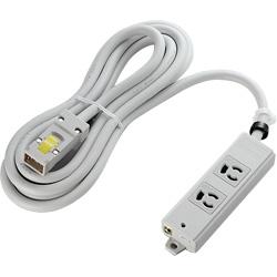 エレコム ELECOM T-WHRM3250LG/RS グレー ハーネス仕様工事用タップ 延長コード 3ピン 2個口 5m TWHRM3250LGRS