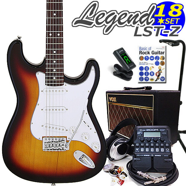 Legend エレキギター LST-Z BBS（ソフトケース、ピック付） Amazon | Legend エレキギター LST-Z B BK ブラックピックガード