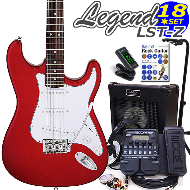 楽天市場】エレキギター初心者セット Legend LST-Z/3TS ストラトタイプ 