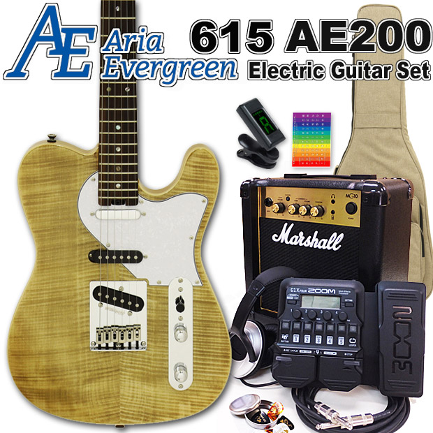楽天市場】AriaProII 615 AE200 YG アリア・エヴァーグリーン エレキ