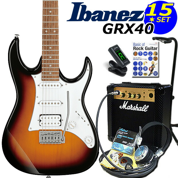 楽天市場】Gio Ibanez アイバニーズ GRX40 BKN エレキギター 初心者 