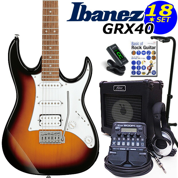 楽天市場】Gio Ibanez アイバニーズ GRX40 BKN エレキギター