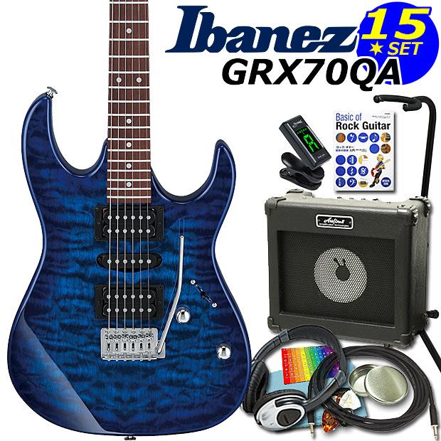 【楽天市場】Gio Ibanez アイバニーズ GRX70QA TKS エレキギター 
