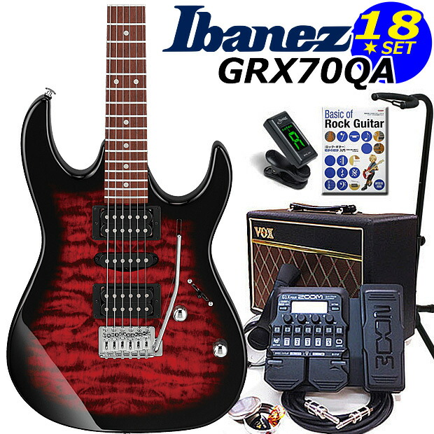 楽天市場】Gio Ibanez アイバニーズ GRX70QA TVT エレキギター初心者