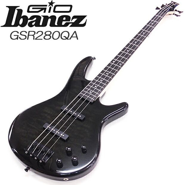 楽天市場】Gio Ibanez GSR280QA-TKS アイバニーズ 4弦エレキベース