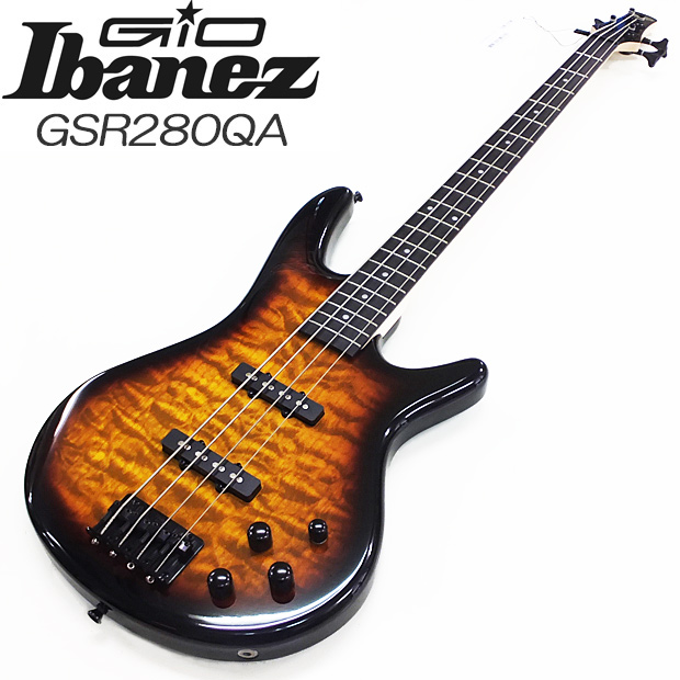 楽天市場】Gio Ibanez GSR280QA-TMS アイバニーズ 4弦エレキベース 