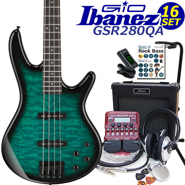 楽天市場】Gio Ibanez GSR280QA-TKS アイバニーズ 4弦エレキ