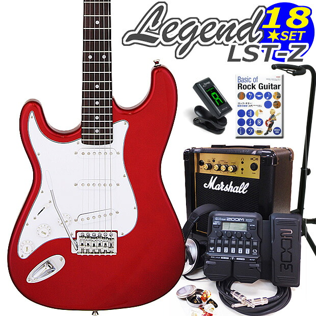 Legend レジェンド LST-Z LH/CA 左利きエレキギター マーシャルアンプ付 初心者セット18点 ZOOM G1XFour付き【エレキギター初心者】|EbiSoundオンラインショップ
