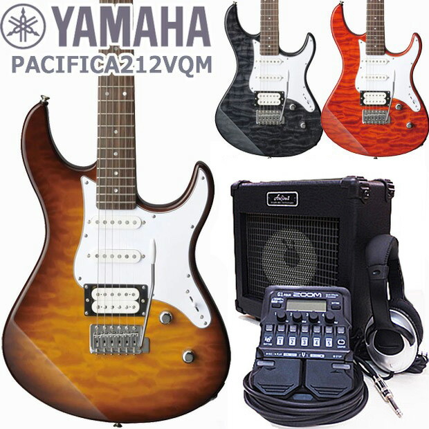 楽天市場】YAMAHA ヤマハ パシフィカ PACIFICA 212VQM ZOOM GX1Four