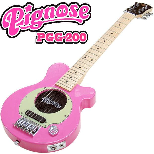 Pignose ピグノーズ 初心者セット Pgg 0 Pk アンプ内蔵ミニギター 専用ケース付属 ピンク 入門セット 単品 ピグノーズ 数量限定特価 Ebisoundオンラインショップビギナーから熟練者まで全ギタリストにオススメ