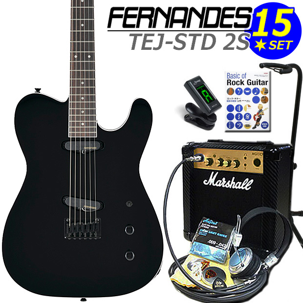 楽天市場】FERNANDES TEJ-STD SH BLK フェルナンデス エレキギター 