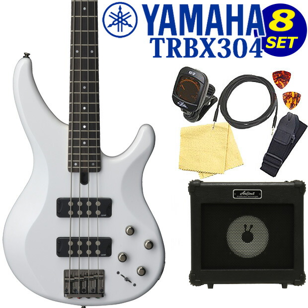 Yamaha TRBX304 (BL)　ケース付き YAMAHA TRBX304 BL (ブラック) ベース 初心者12点セット
