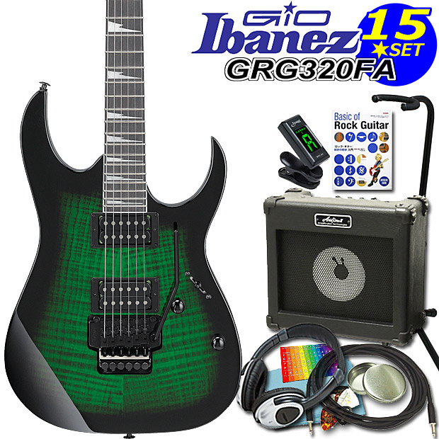 Ibanez GRG170DX アイバニーズ エレキギター Gio Ibanez GRG170DX BKN (Black Night) エレキギター初心者14点