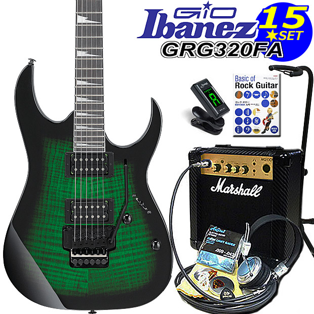 楽天市場】Gio Ibanez アイバニーズ GRG320FA TRB エレキギター 初心者