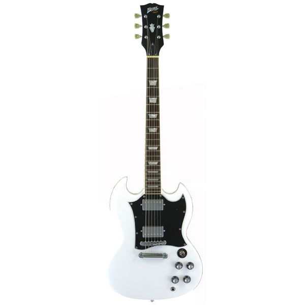Blitz ホワイト ブリッツ エレキギター SG BSG-STD WH 楽天市場】Blitz ブリッツ BSG-STD WH エレキギター SGタイプ