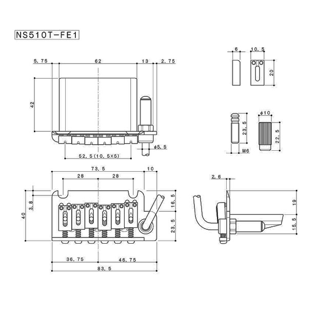 代引不可 Gotoh ゴトー St用 トレモロ ブリッジ Ns510t Fe1 C クローム アンカーナットタイプ 国際ブランド Campingbahiasantapola Com