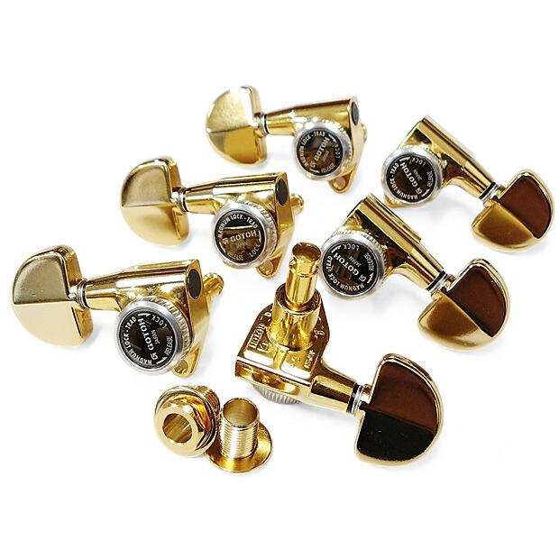 GOTOH SG301 MG-T AB20 G(ゴールド) マグナムロック・トラッド ゴトーギターペグ 両側 L3R3 6個セット【SG301MGT-AB20/G/L3R3】