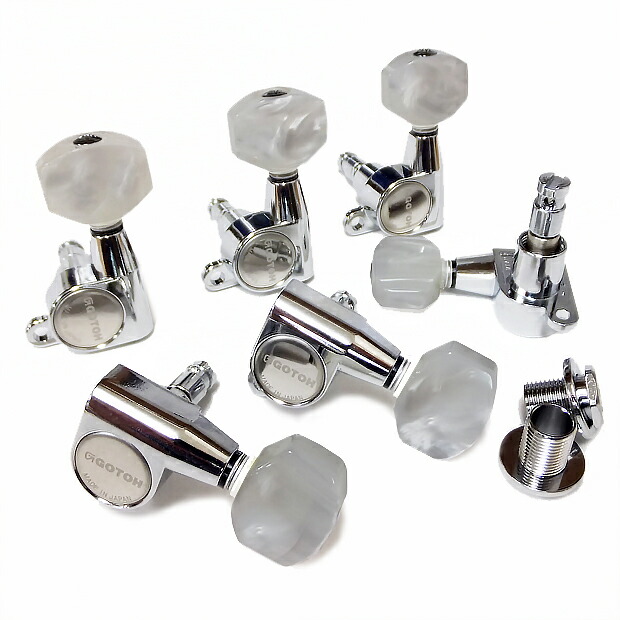 GOTOH ゴトー ギター ペグ SG360 MG P7 マグナムロック C(クローム) L3R3 両側 6個セット【SG360MG-P7/C/L3R3】