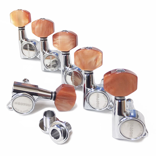 GOTOHペグセット SG381-07L/CR H.A.P.M 6個セット新品 Amazon | GOTOH (ゴトー) ギター用ペグ SG381-HAPM-07-L6-Chrome