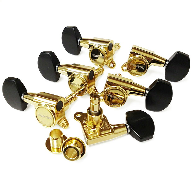 GOTOH SG381 MG B01 マグナムロック G(ゴールド) ゴトー ギター ペグ L3R3 両側 6個セット【SG381MG-B01/L3R3/G】