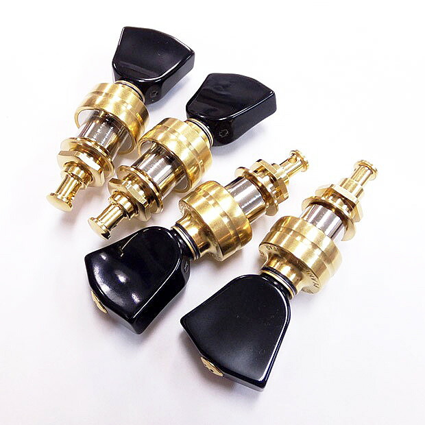 GOTOH ゴトー ウクレレ ペグ UPTL UB4B GG ゴールド 【黒ボタン/G/L】