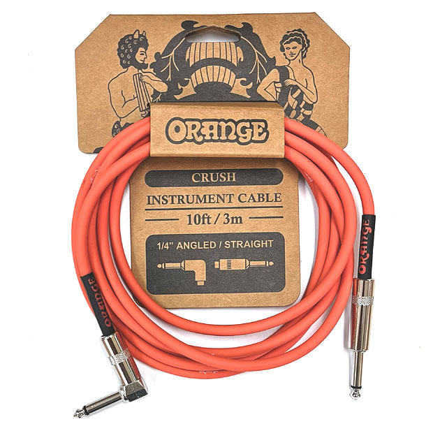 Orange オレンジ ケーブル CA035 10ft 約3m S L ギター ベース用 シールド CRUSH Instrument Cable 日本産