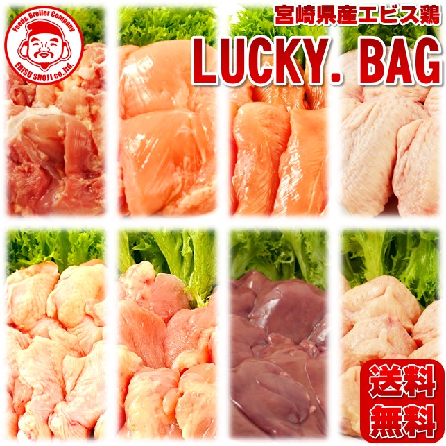 【送料無料】<br>チキンズ・ラッキーバッグ［8kg］■生鮮品■<br>【福袋】【宮崎県産】【鶏肉】