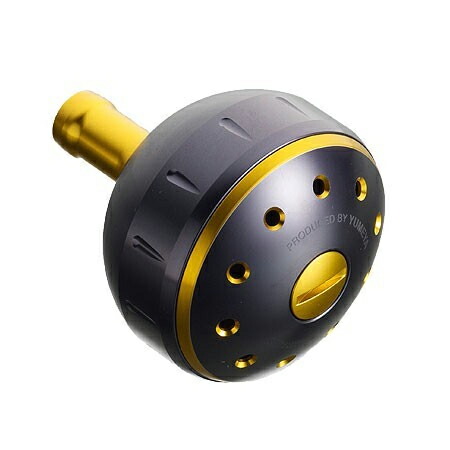 夢屋　アルミラウンド型パワーハンドルノブ　ブルー　M　typeA用