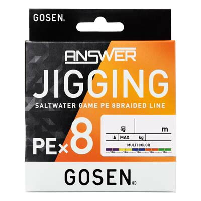 ゴーセン GJA853008 アンサー ジギング PEX8 300m 16LB(0.8号)