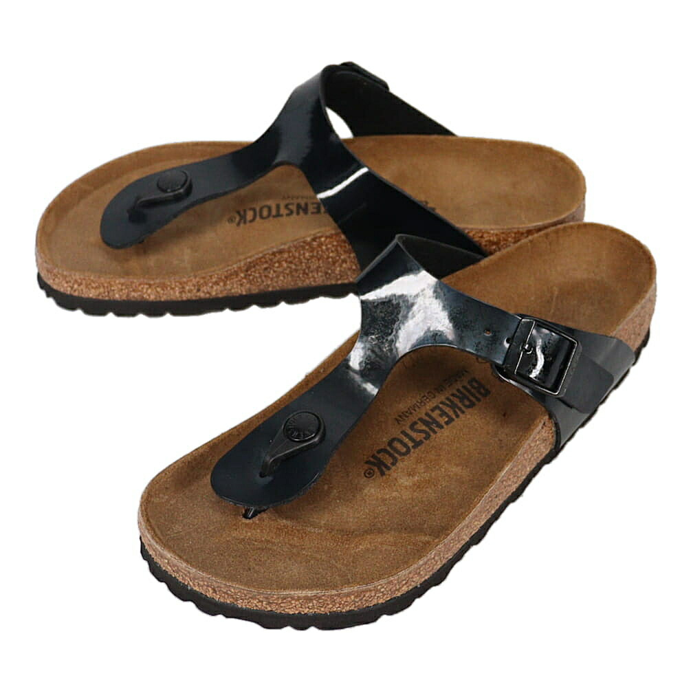 ４月限定！最大全額ポイント還元※要エントリー ビルケンシュトック BIRKENSTOCK サンダル ギゼ Gizeh ブラック 43661 レギュラー幅【GJOH】
