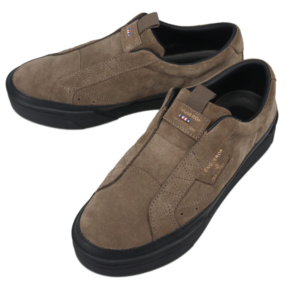 ７月限定！最大全額ポイント還元※要エントリー コンカラー conqueror スニーカー バーゼル スウェード BASEL SUEDE ウォームグレー【GIOM】｜EBiSUYA パトリック （PATRICK）店