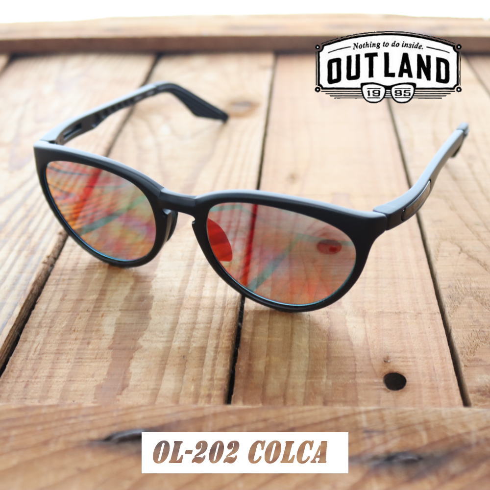４月限定！最大全額ポイント還元※要エントリー アウトランド OUT LAND サングラス コルカ COLCA OL-202 MBK マットブラック【GIOM】
